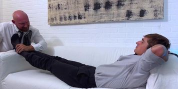 MY FRIENDS FEET - Logan N foot licked and worshipped by boss Killian Knox (Logan Trace)