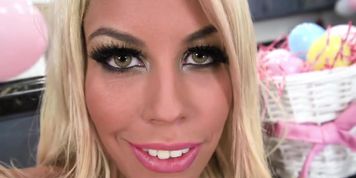 A sexy blonde bunny is crazy about anal
