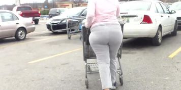 Wide Black Ass Gray Jumpsuit..