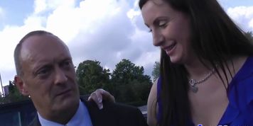 JIM SLIP - British milf in stockings getting fingered