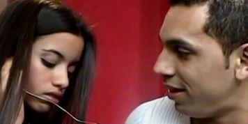Cute latina teen fucking friend when she is down